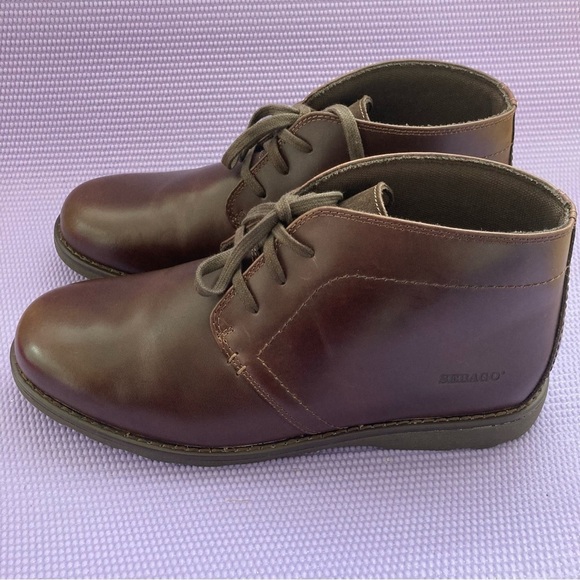 Sebago Leather Chukka Boots Lace-Up Dark Brown Men US 12 main image 5